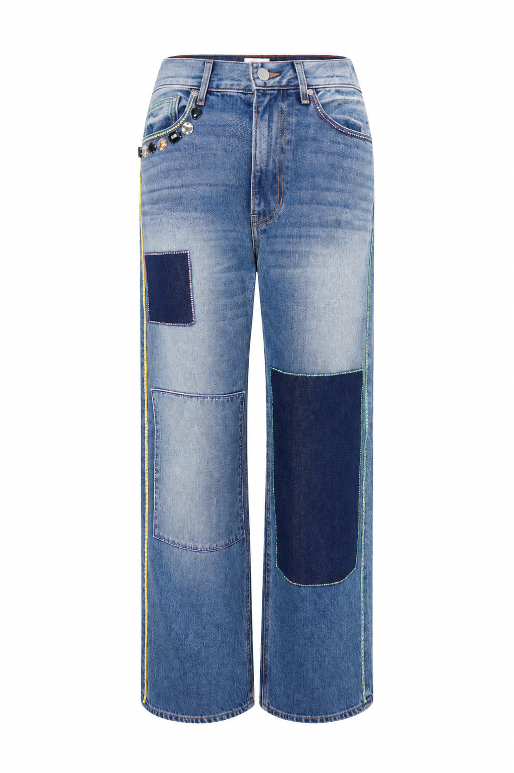 Denim Patch Jeans