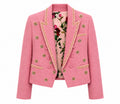 Pink Pearl Embellished Blazer