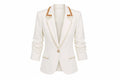 Cream Embellished Blazer