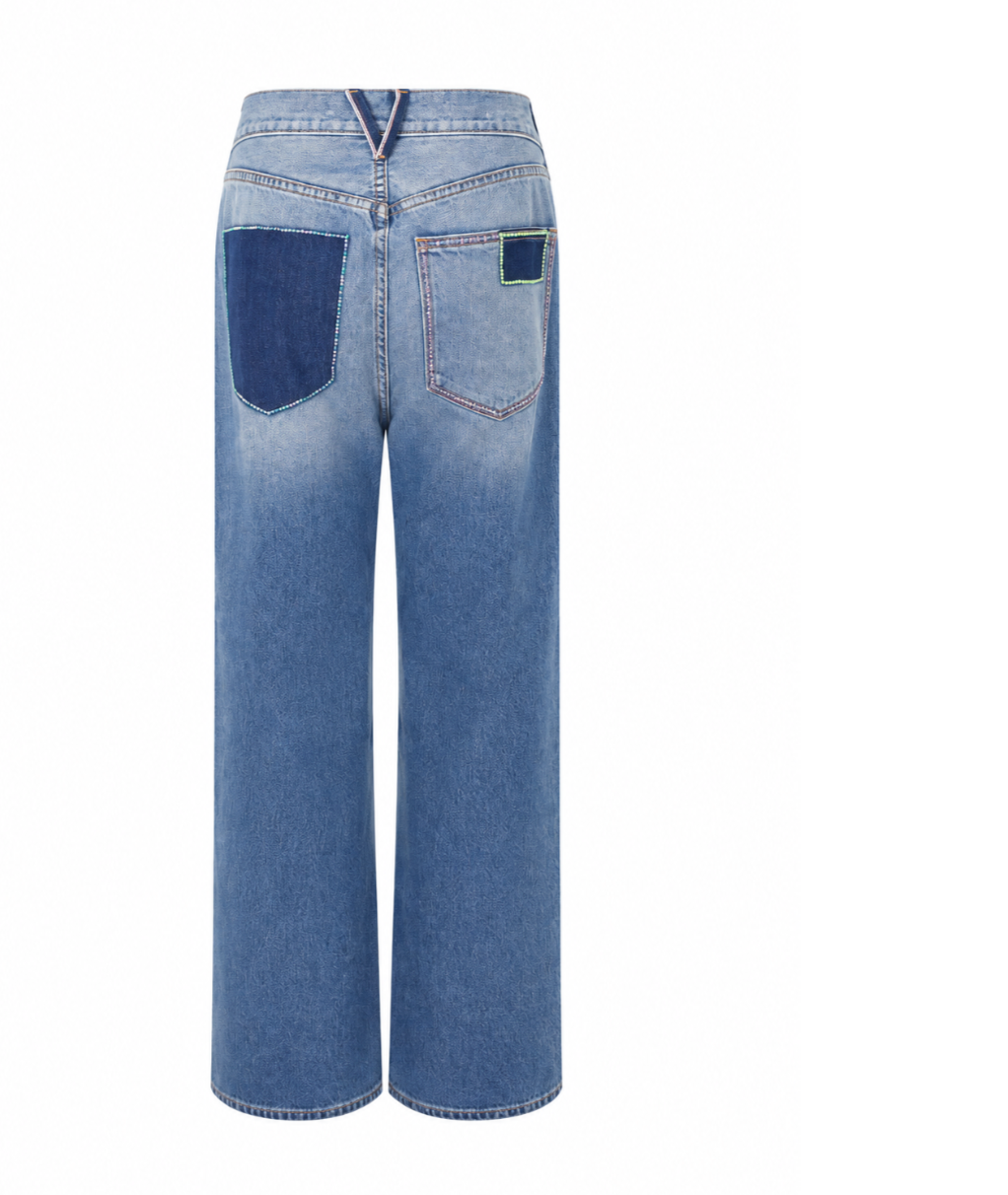 Denim Patch Jeans